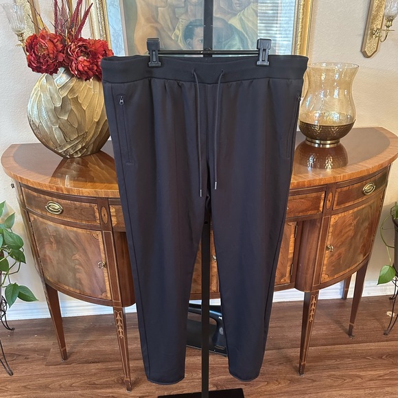 Theory Regular Fit Stretch Straight Leg Track Pants - Picture 1 of 7